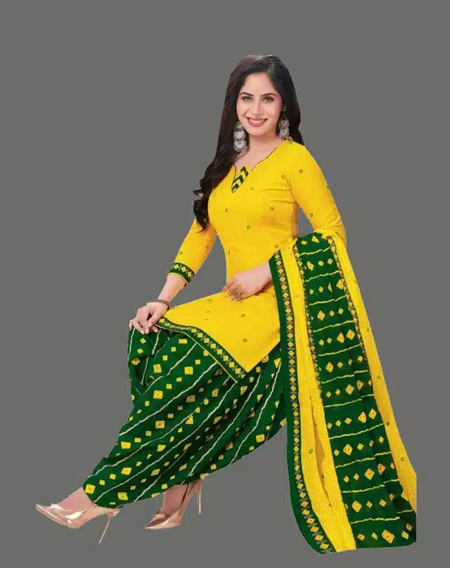 Crepe Printed Dress Material for Women & Girls