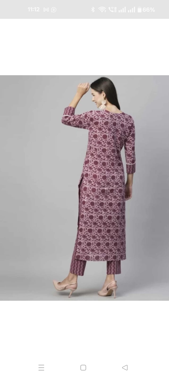 Floral Printed Women Cotton Women Kurta With Pant