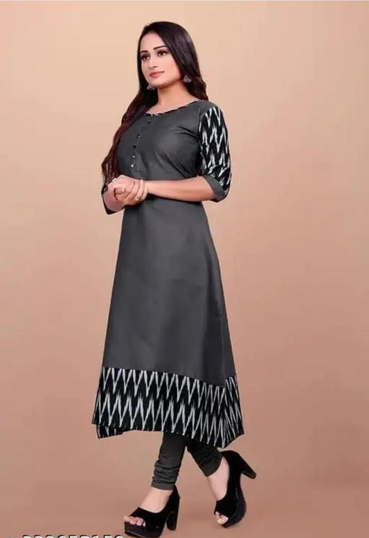 Women Solid Cotton Gown