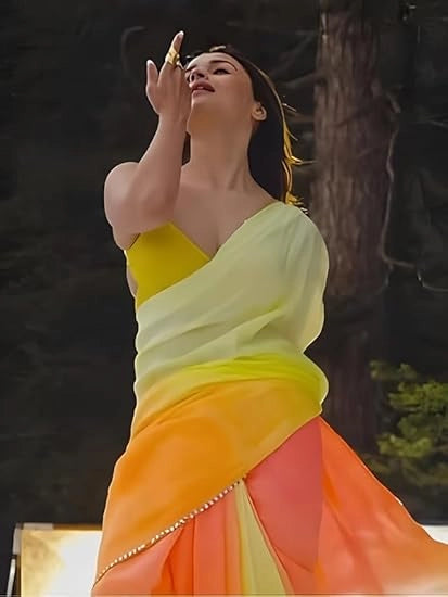 Georgette Printed Saree for Women