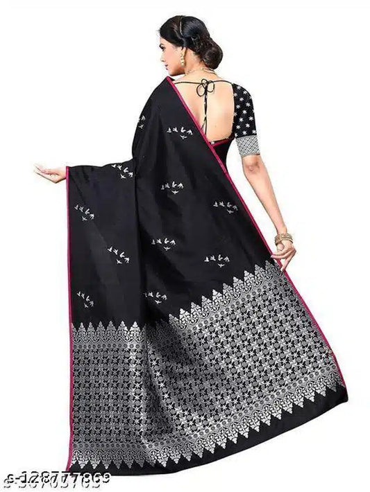 Jacquard Saree With Blouse For Women