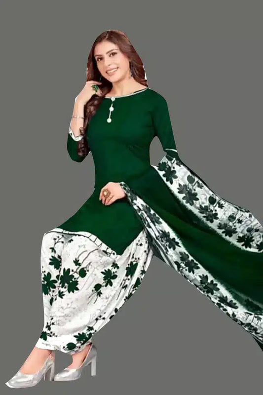 Crepe Printed Dress Material for Women & Girls